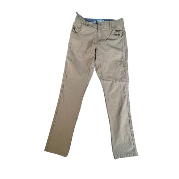 Lake & Trail Men’s Outdoor Cargo Pants Size 30 Tan Nylon Spandex Trail Hiking - Picture 1 of 11
